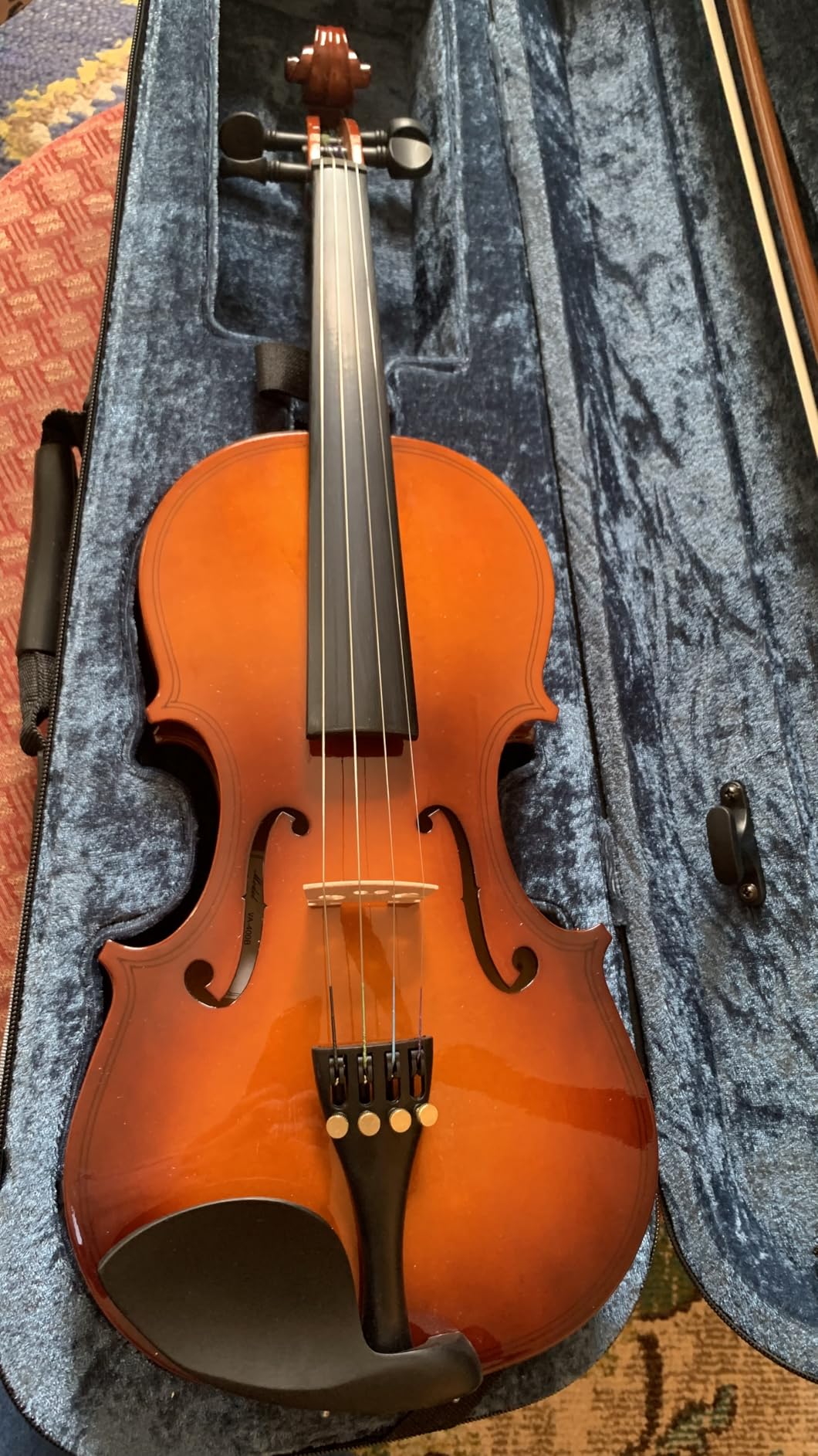Vangoa Violin 1/2 Size for Beginners Full Set, Spruce Childrens Fiddle Half Size Bundle Medium Acoustic Violins Starter Kit Package w/Side Solidwood, Hard Case for School Students Ages 6-9 customer photo 1