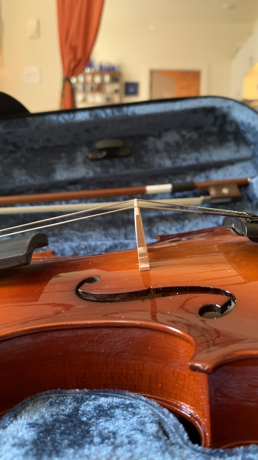 Vangoa Violin 1/2 Size for Beginners Full Set, Spruce Childrens Fiddle Half Size Bundle Medium Acoustic Violins Starter Kit Package w/Side Solidwood, Hard Case for School Students Ages 6-9 customer photo 2