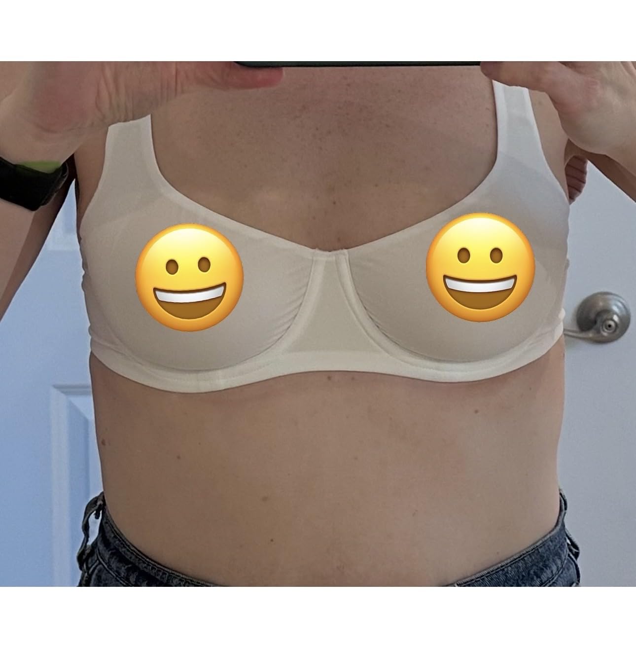 Women's Unlined Balconette Bra Underwire Supportive Plus Size Smooth Scoop Neck customer photo 1