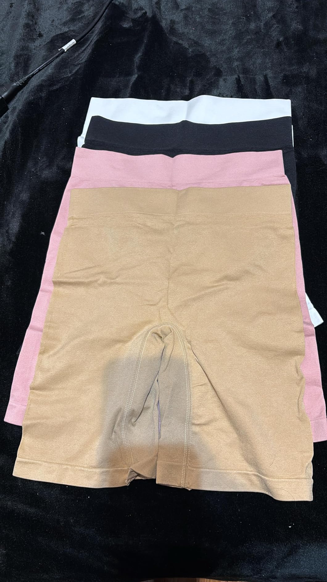 Yeblues 4 Pack Slip Shorts for Under Dresses Anti Chafing Underwear Seamless Comfortable Smooth Yoga Biker Workout Shorts customer photo 1