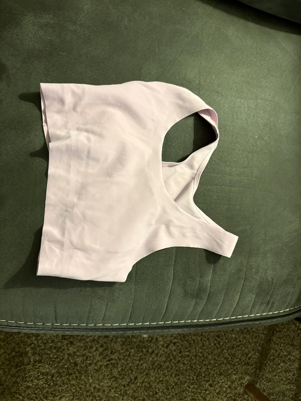 Girls Training Bras 7-12 Seamless First Bra Racerback Light Sports Bras - No Pads, Chest Double Lined customer photo 1