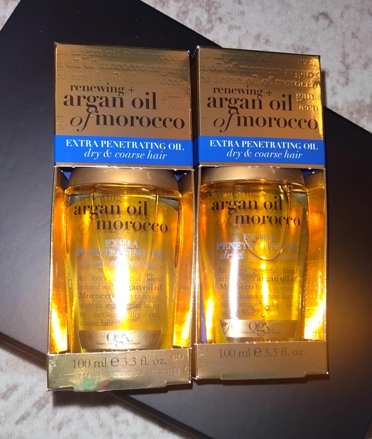 OGX Renewing + Argan Oil of Morocco Hair Oil, Extra Strength Penetrating Serum Treatment customer photo 1