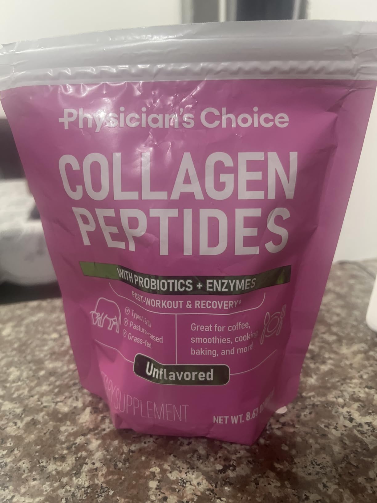 Physician's CHOICE Collagen Peptides - Hydrolyzed Protein Powder for Hair, Skin, Joints - Grass Fed, Non-GMO customer photo 2