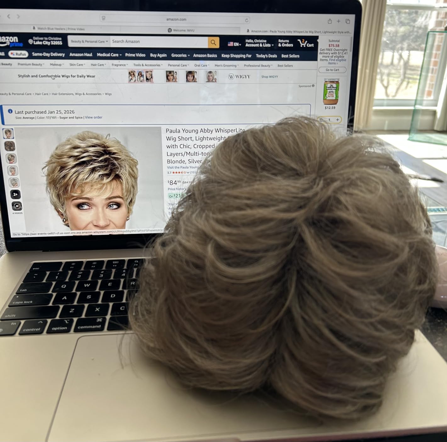 Paula Young Abby WhisperLite Wig Short Lightweight Style with Chic Cropped Layers customer photo 2