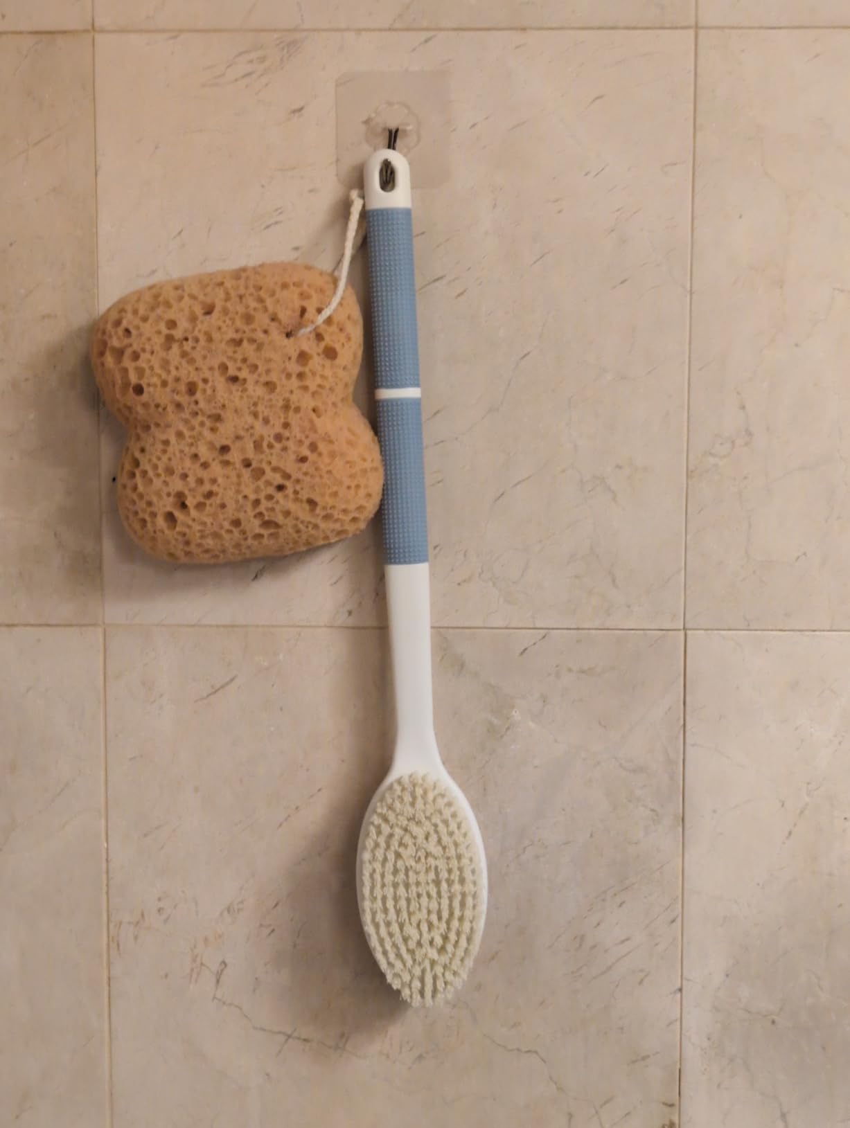 Backski Back Scrubber Anti Slip for Shower, Shower Brush Long Handle with Stiff and Soft Bristles, Body Exfoliator for Bath or Dry Brush customer photo 2
