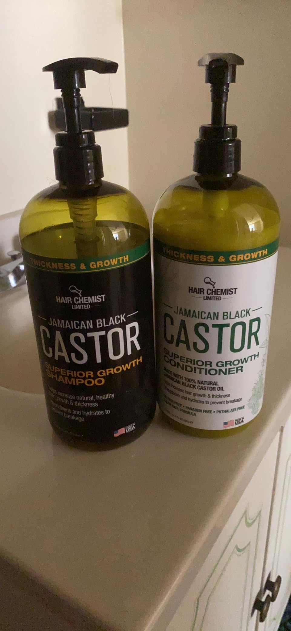 Hair Chemist Superior Growth Jamaican Black Castor Shampoo 33.8oz & Conditioner 33.8oz - 2-PC Set for Hair Growth customer photo 1
