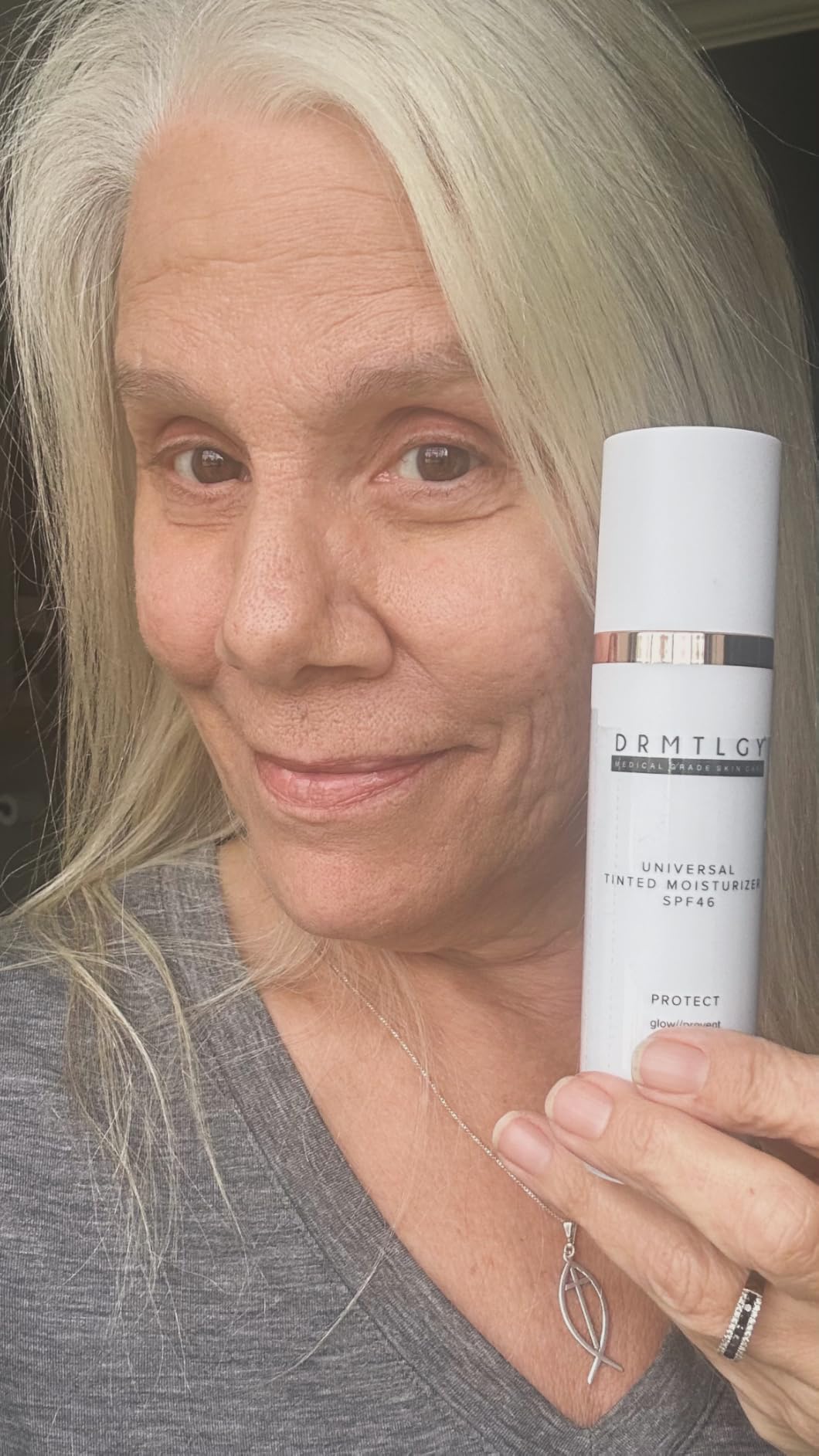 DRMTLGY Matte Universal Tinted Moisturizer SPF 46 - Anti-Aging Tinted Face Sunscreen & Lightweight Makeup with Broad Spectrum UV Protection customer photo 2