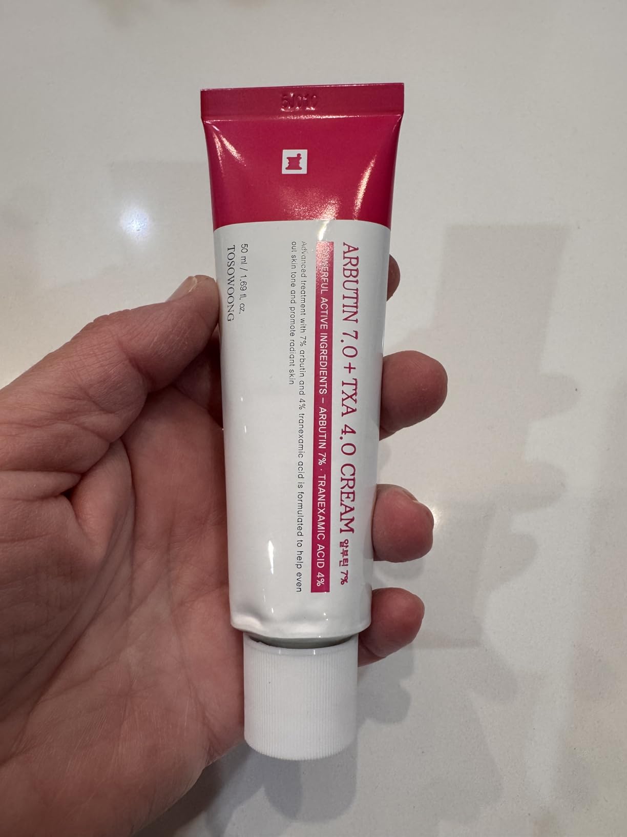TOSOWOONG Arbutin 7% + Tranexamic Acid 4% Cream, Korean Skin Care, 50ml, 1.69 fl.oz customer photo 2