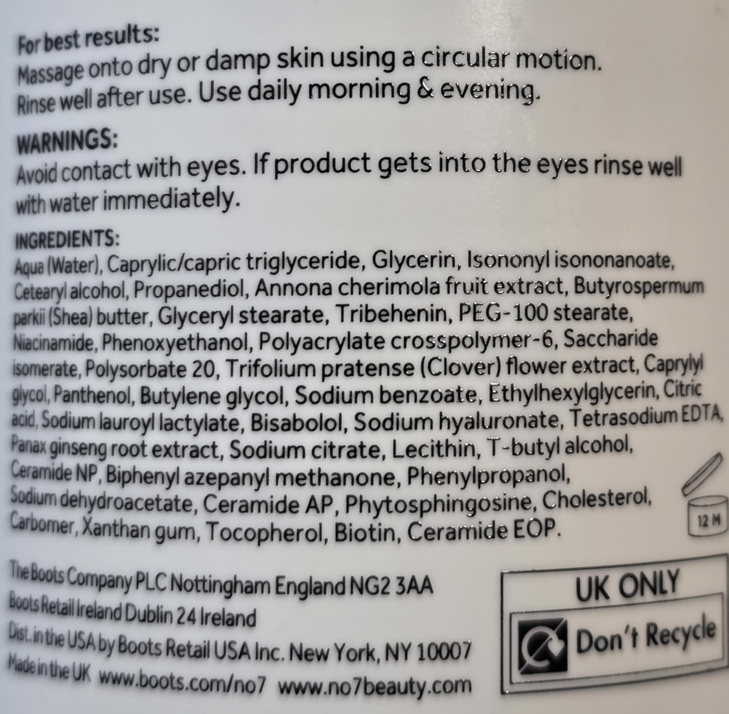 No7 Derm Solutions Hydrating Facial Cleanser - Gentle Cream Face Wash with Ceramides, Niacinamide & Adaptogens, 8 Fl Oz customer photo 2