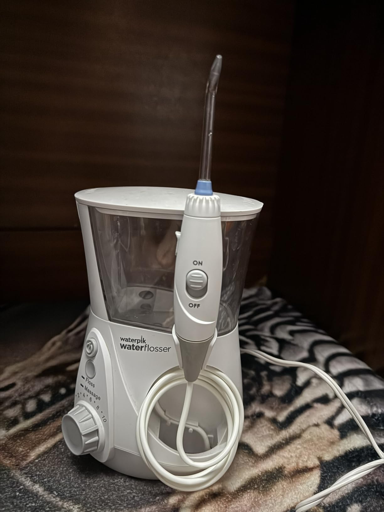 Waterpik Aquarius Water Flosser For Teeth Cleaning, Gums, Braces, Dental Care, Electric Power With 10 Settings, 7 Tips For Multiple Users And Needs, ADA Accepted, White WP-660 customer photo 1