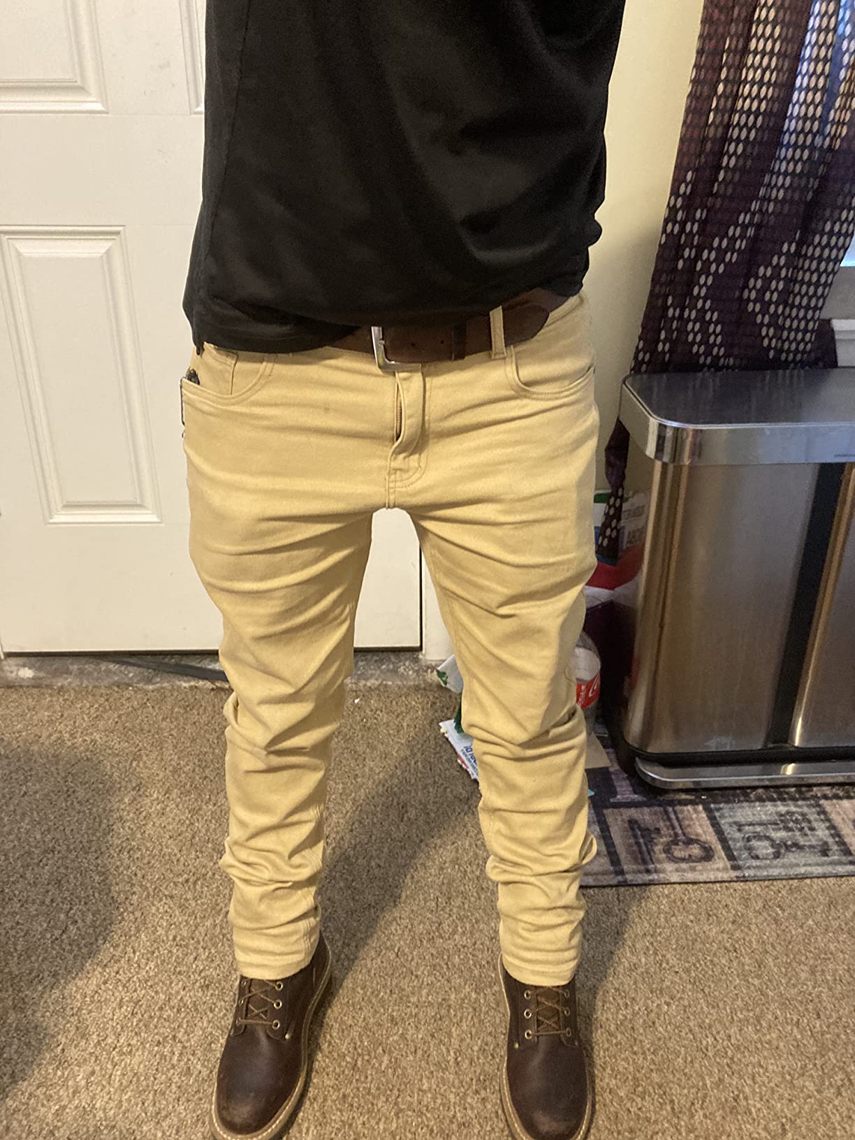 ZLZ Men's Skinny Slim Fit Stretch Comfy Fashion Denim Jeans Pants customer photo 2