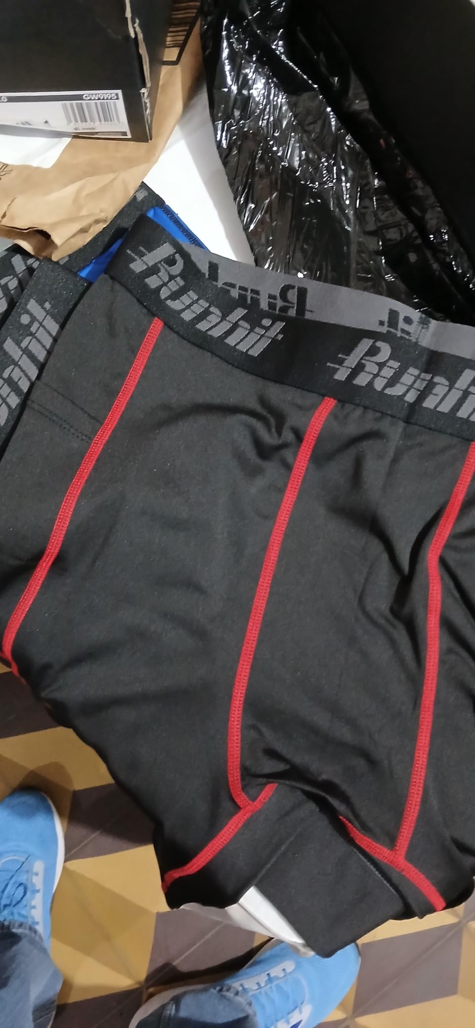 Runhit Compression Shorts Men Underwear Spandex Running Shorts Workout Athletic customer photo 2