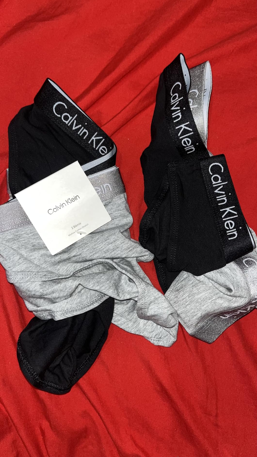 Calvin Klein Women's Motive Cotton Multipack Bikini Panty customer photo 2