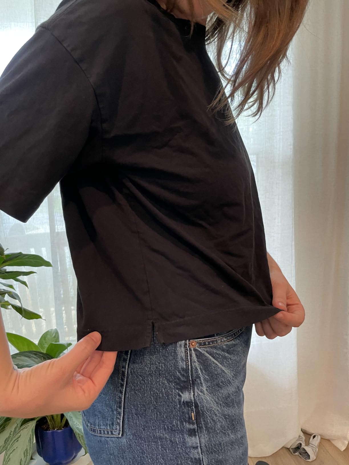 Women's Organic Cotton Drop Shoulder Relaxed Boxy Short-Sleeve T-Shirt (Available in Plus Size) customer photo 1