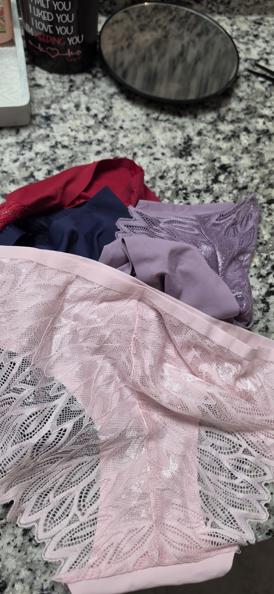 FINETOO 6 Pack Sexy Underwear for Women Silky Seamless No Show Panties Ladies Lace Bikini Lightweight Cheeky Hipster customer photo 2