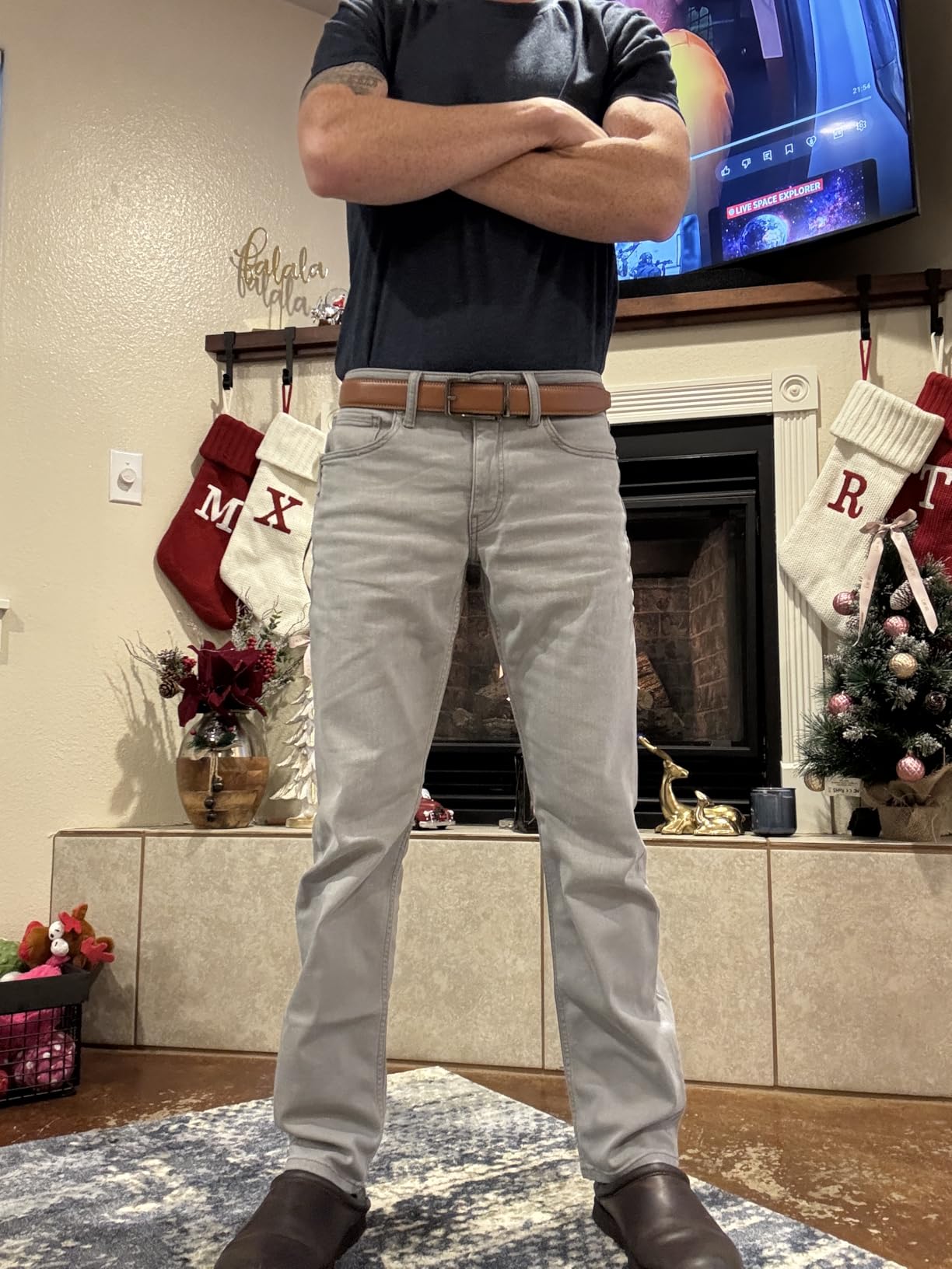 True Classic Stretch Jeans for Men, Slim and Straight Fit Men's Stretch Jean customer photo 1