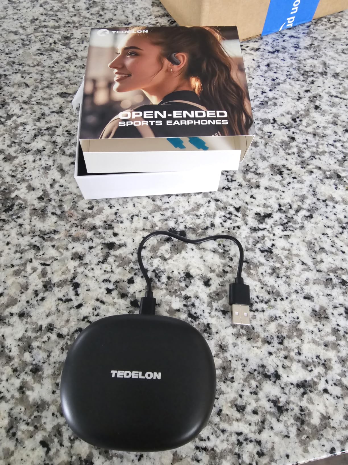 Open Ear Earbuds, 50H Open Ear Headphones Bluetooth 5.4, IPX6 Open Ear buds Wireless with Adjustable Ear hook, Hi-res Stereo, AI Clear Call, Lightweight, Wireless Over Earbud for Workout, Gym, Running customer photo 2