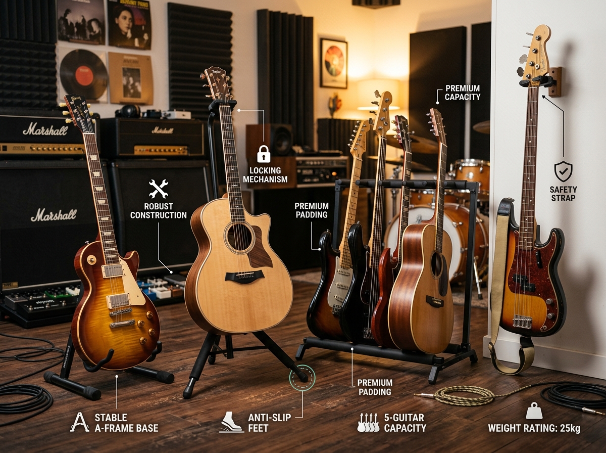 Best Guitar Stands 2026: 10 Models Tested for Safety & Stability