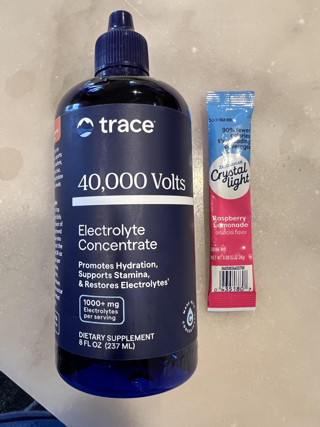 40,000 Volts Electrolyte Concentrate, 48 Servings | Ionic mineral drops for water, High bioavailability, Sustainably harvested in the USA customer photo 1