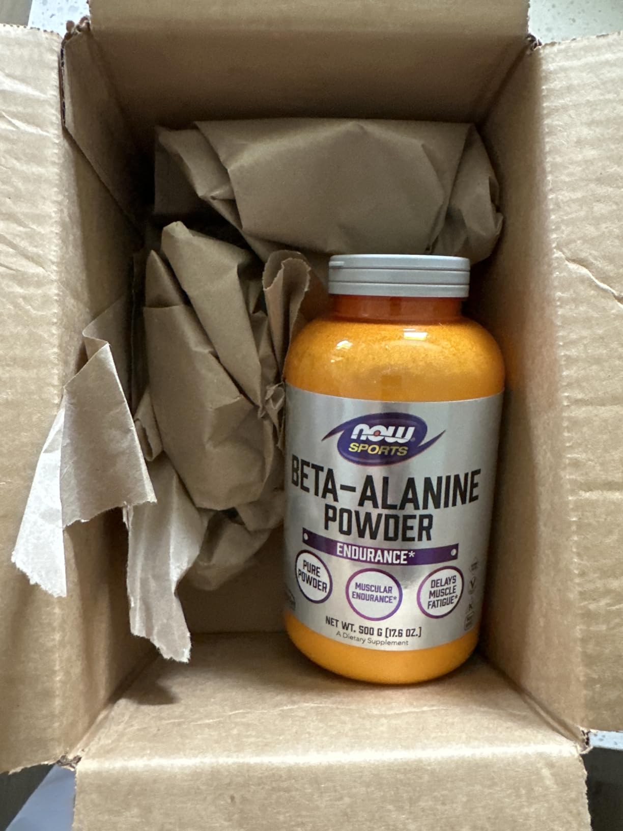NOW Foods Sports Nutrition, Beta-Alanine Pure Powder 2,000 mg, Muscular Endurance*, 500 Grams customer photo 2