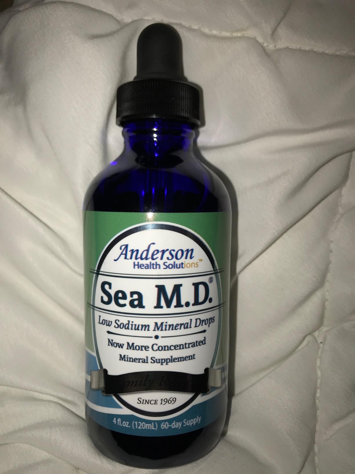Anderson Sea M.D. Concentrated Trace Mineral Drops, 79 Trace Minerals with Magnesium, Sodium and Chloride Electrolytes - 4 Fl Oz, 60 Servings customer photo 2