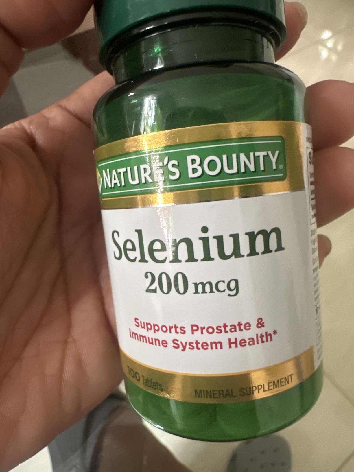Nature's Bounty Selenium 200 mcg, 100 Tablets | Supports Prostate and Immune System Health customer photo 1