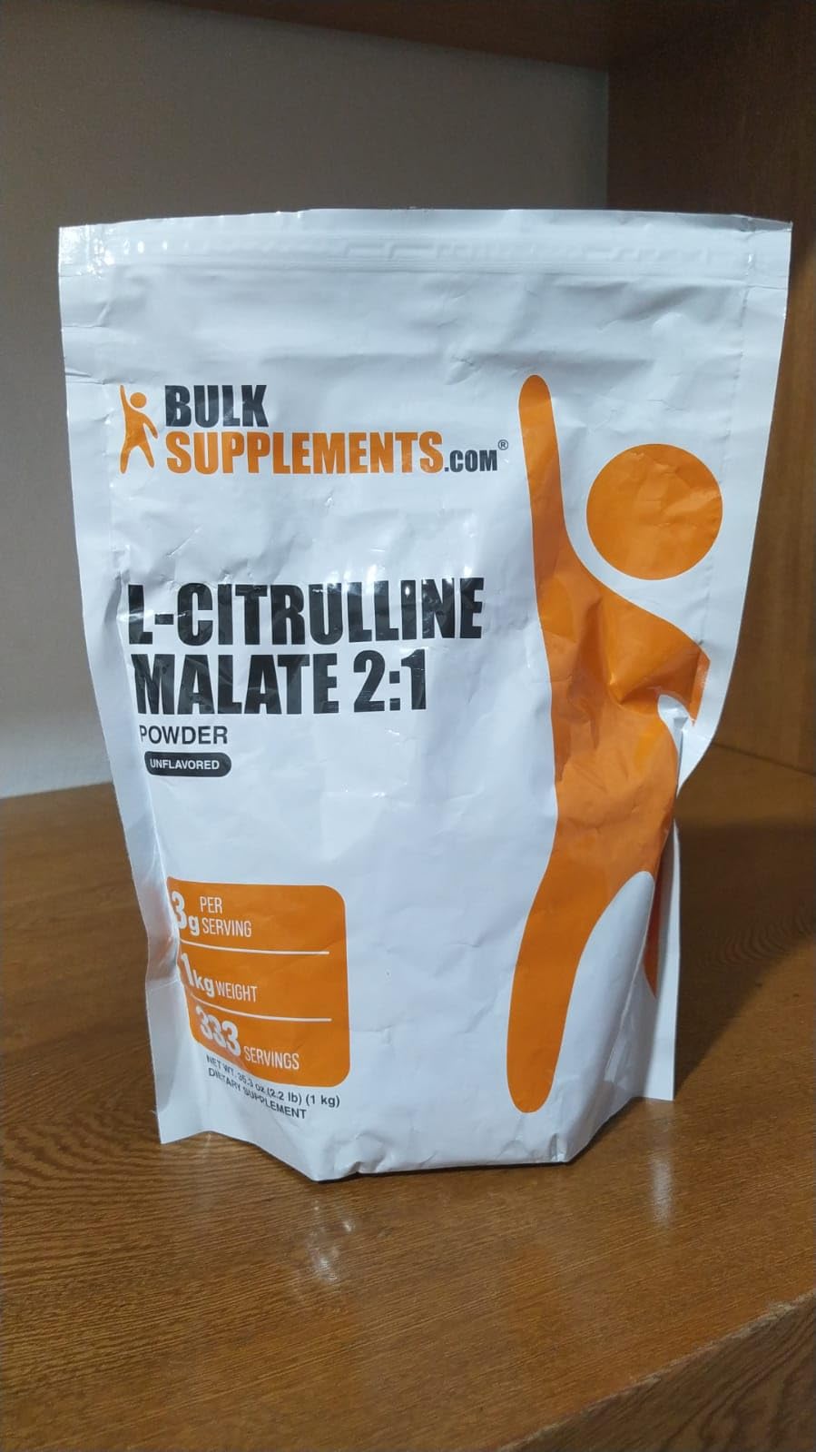 BulkSupplements.com L-Citrulline Malate 2:1 Powder - Nitric Oxide Boost, Citrulline Malate Supplement - Unflavored & Gluten Free - 3g per Servings, 500g (1.1 lbs) (Pack of 1) customer photo 1