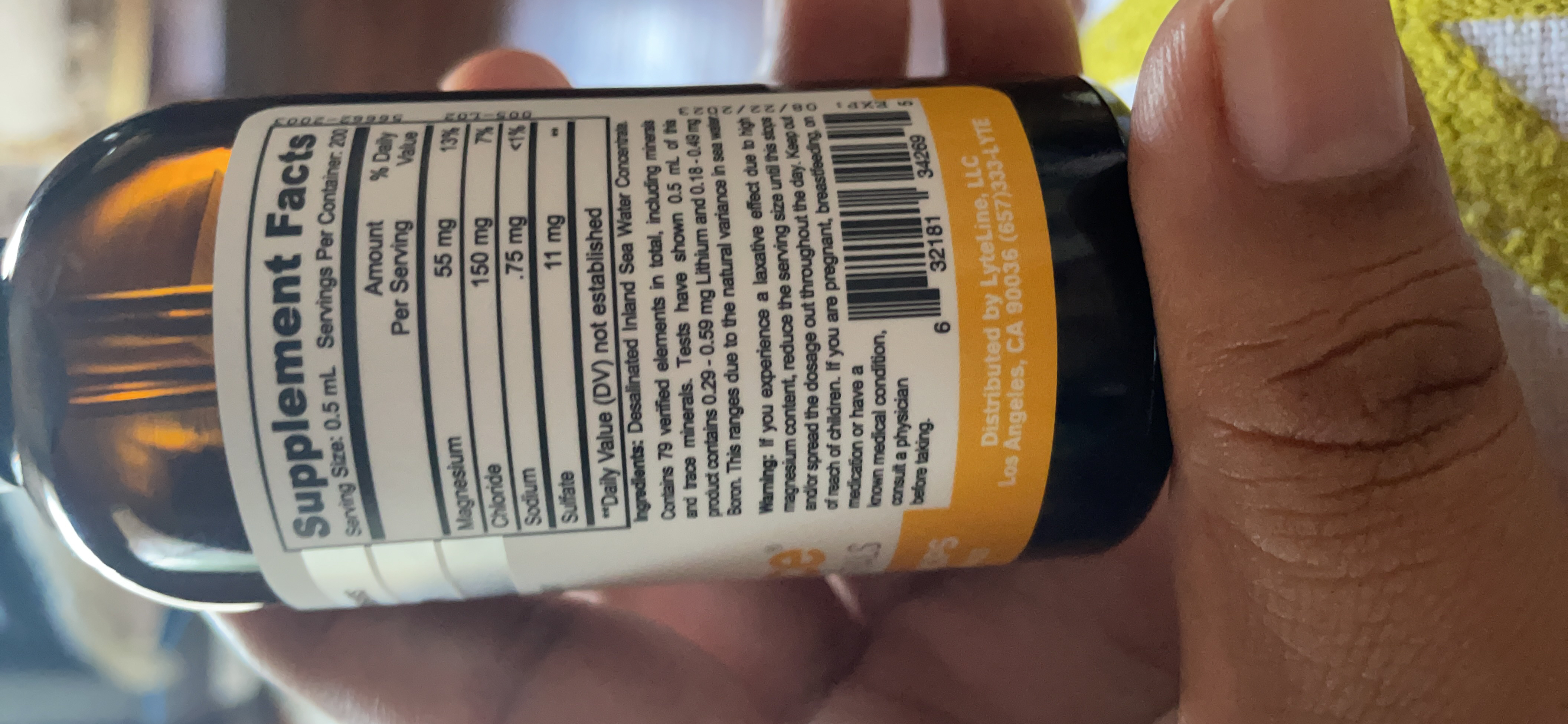 Trace Mineral Drops 100ml x 200 Servings - Max-Absorption Ionic Natural Low Sodium Trace Minerals Concentrate to Balance the Body's pH - Non-GMO, Vegan, Kosher, Keto Friendly customer photo 2