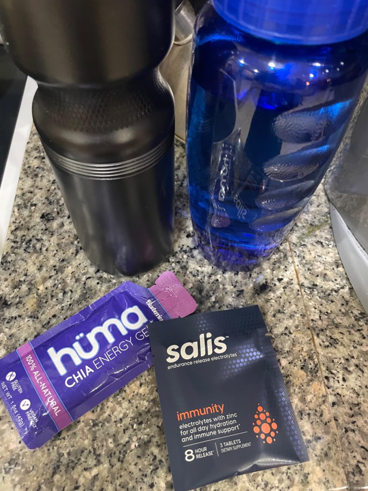 Huma Plus - Chia Energy Gel, Variety, 12 Gels | Double Electrolytes, Real Food, Stomach Friendly Energy Gels customer photo 1