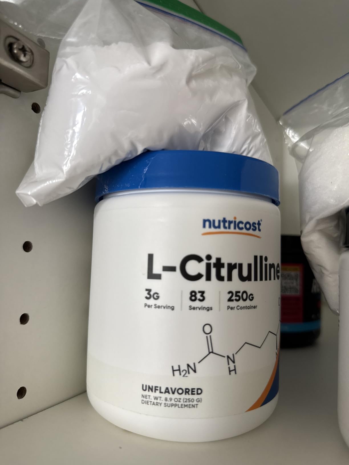 Nutricost Pure L-Citrulline (Base) Powder (600 Grams) customer photo 2