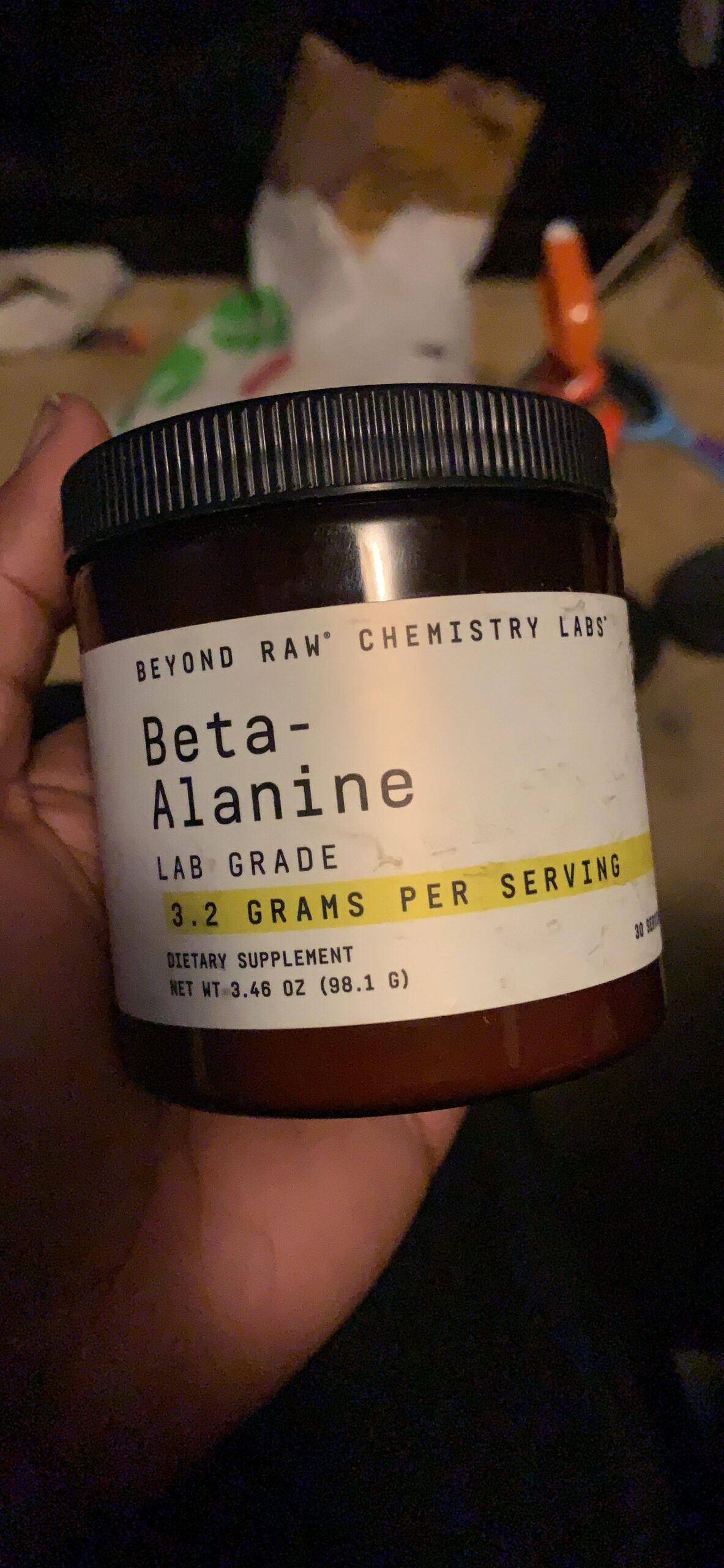BEYOND RAW Chemistry Labs Beta-Alanine Powder, Increases Workout Performance and Decreases Muscle Soreness, 30 Servings customer photo 1