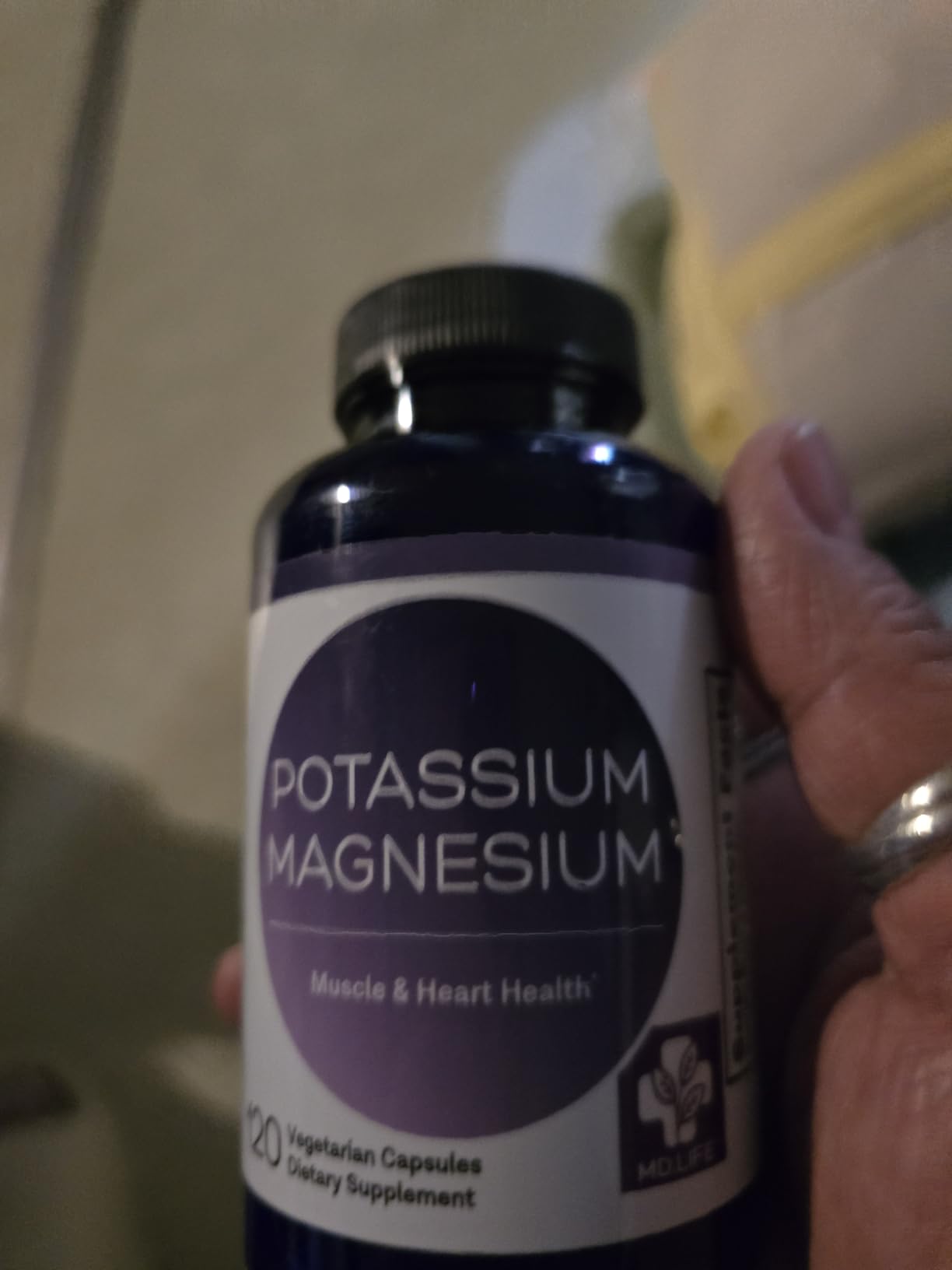 MD. Life Potassium Magnesium Supplement, High Absorption, 90 Capsules | Chelated Mineral Complex - Supports Vascular Health and Leg Cramp - Doctor Designed - Made in the USA - Non-GMO, Vegetarian customer photo 1