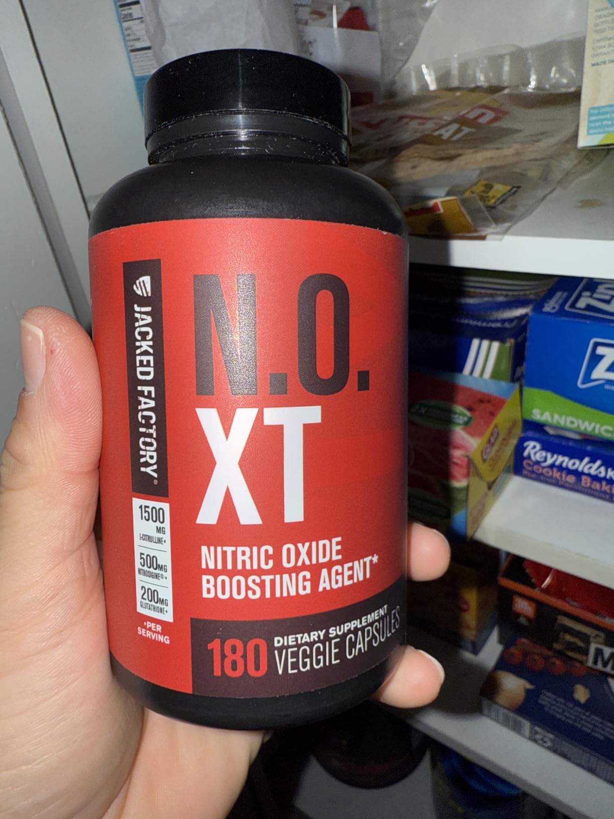 Jacked Factory N.O. XT Nitric Oxide Supplements for Men w/Nitrosigine L Arginine L Citrulline Supplement for Muscle Pumps & Vascularity - Pre Workout Nitric Oxide Booster & Muscle Builder - 90 Caps customer photo 1
