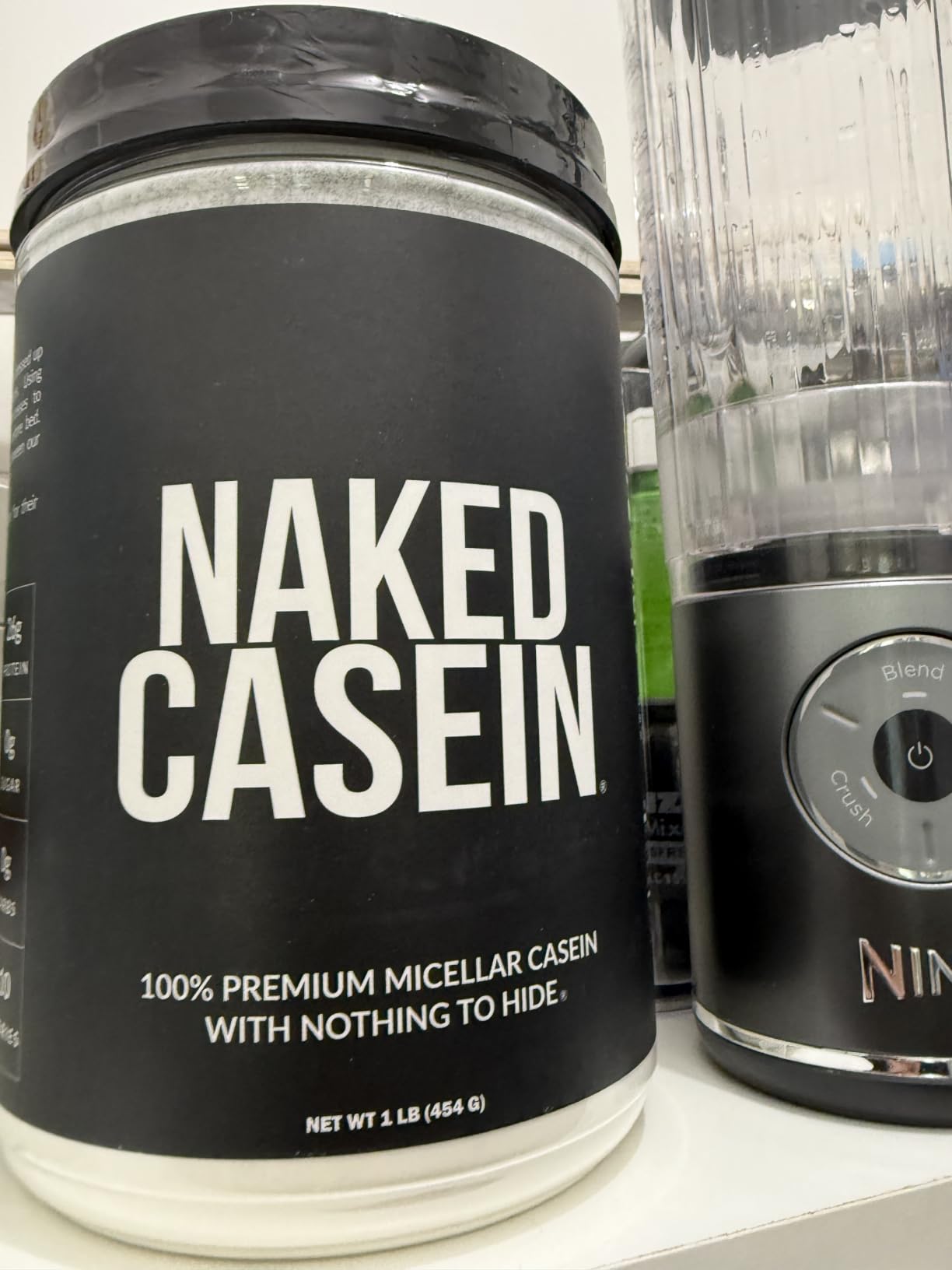 NAKED Casein - 1Lb Micellar Casein Protein - Bulk, Zero Carb, NSF Certified, GMO-Free, Gluten Free, Soy Free, Preservative Free - Stimulate Muscle Growth - Enhance Recovery - 15 Servings customer photo 2