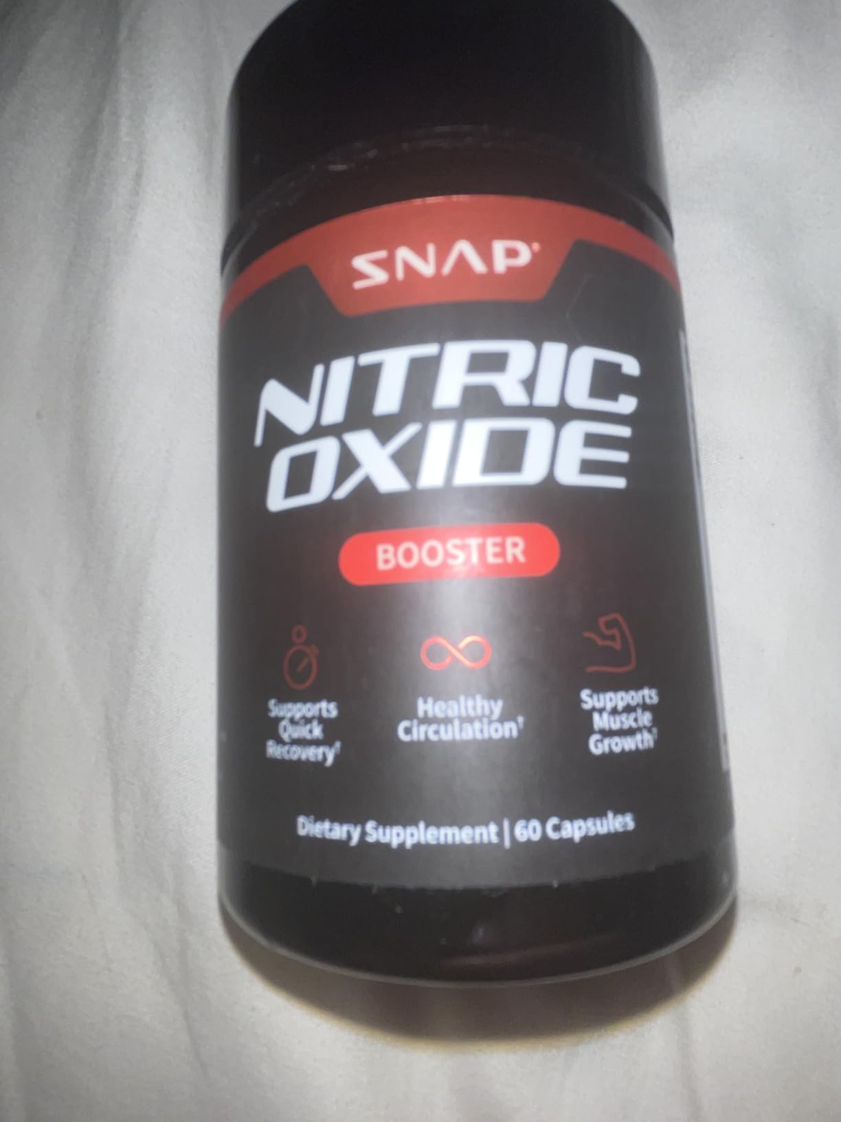 Snap Supplements Nitric Oxide Booster for Men & Women, 60 Vegan Capsules | Nitric Oxide Supplement, L-Citrulline + 3 Forms of L-Arginine for Stamina, Endurance & Circulation, Caffeine-Free Pre-Workout customer photo 1