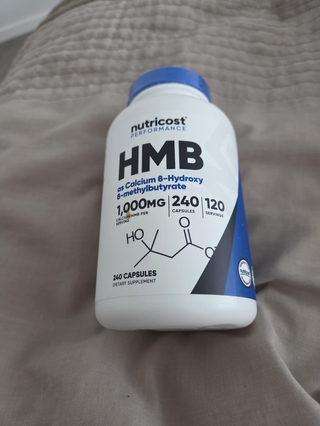 Nutricost HMB (Beta-Hydroxy Beta-Methylbutyrate) 1000mg, 240 Capsules | 500mg Per Capsule, 120 Servings - Gluten Free and GMO-Free customer photo 1