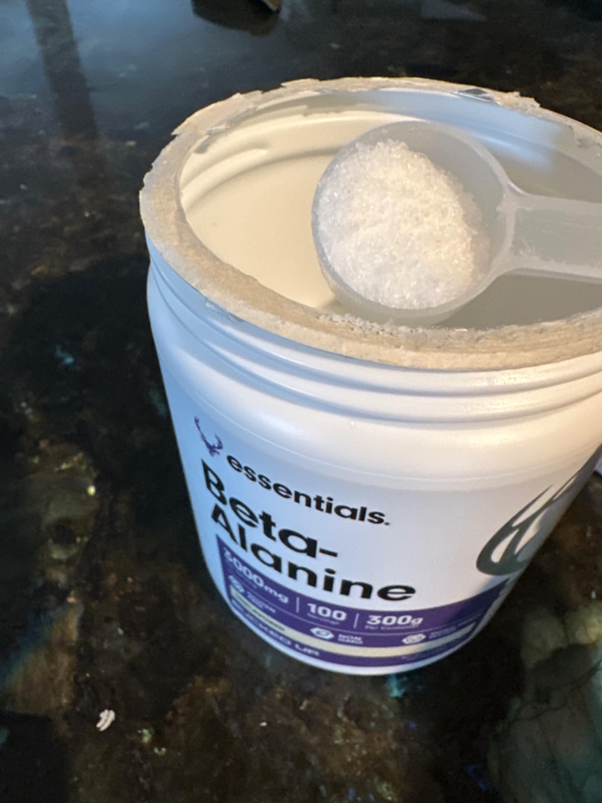 Bucked Up Beta Alanine 300mg Powder, Non-GMO, Gluten-Free, Unflavored (100 Servings) customer photo 1