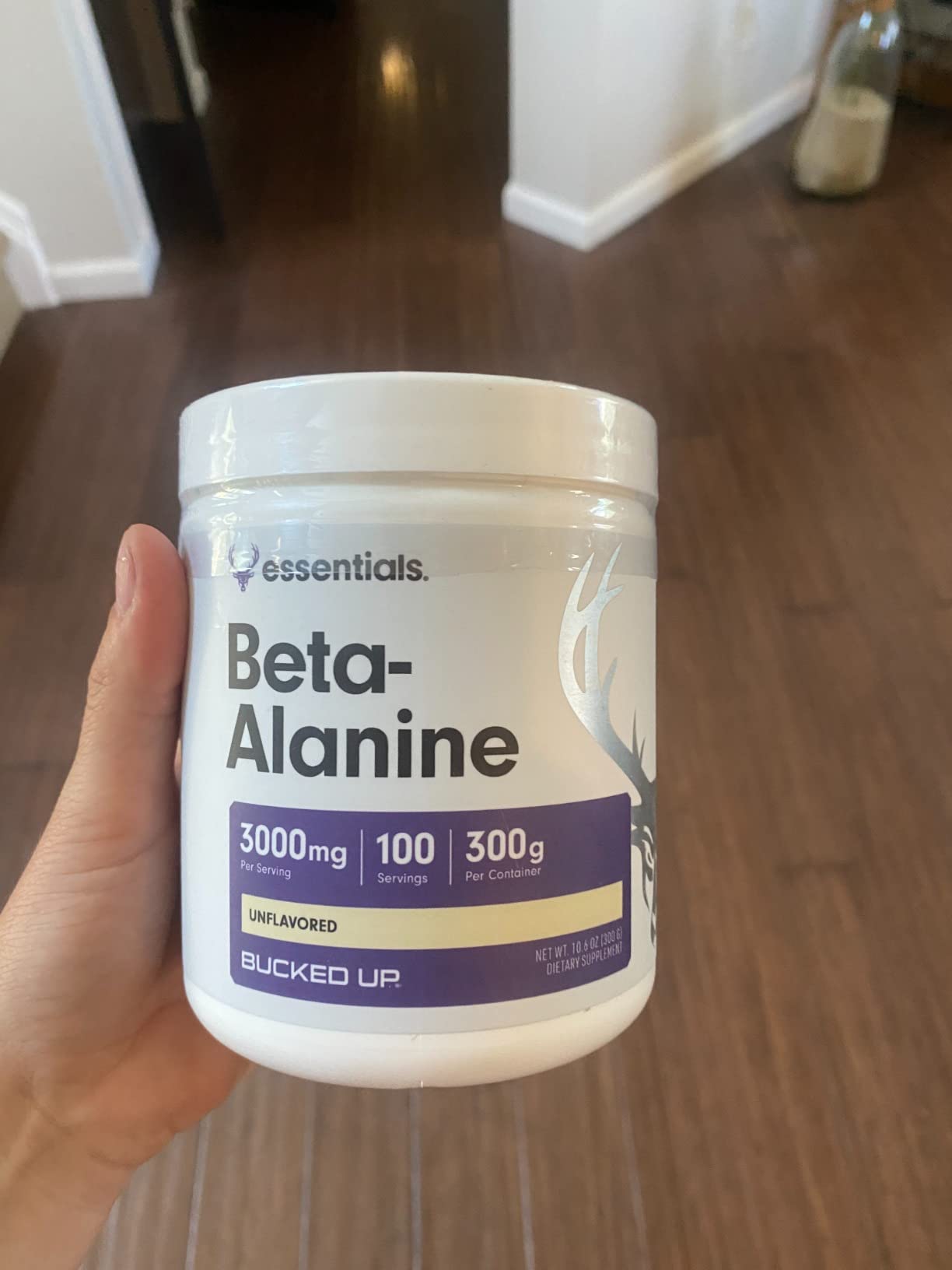 Bucked Up Beta Alanine 300mg Powder, Non-GMO, Gluten-Free, Unflavored (100 Servings) customer photo 2