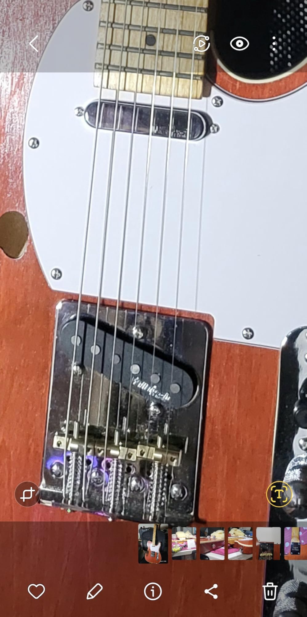 Wilkinson Vintage Alnico 5 Tele Single Coil Pickups Neck Bridge Pickups Set customer photo 2