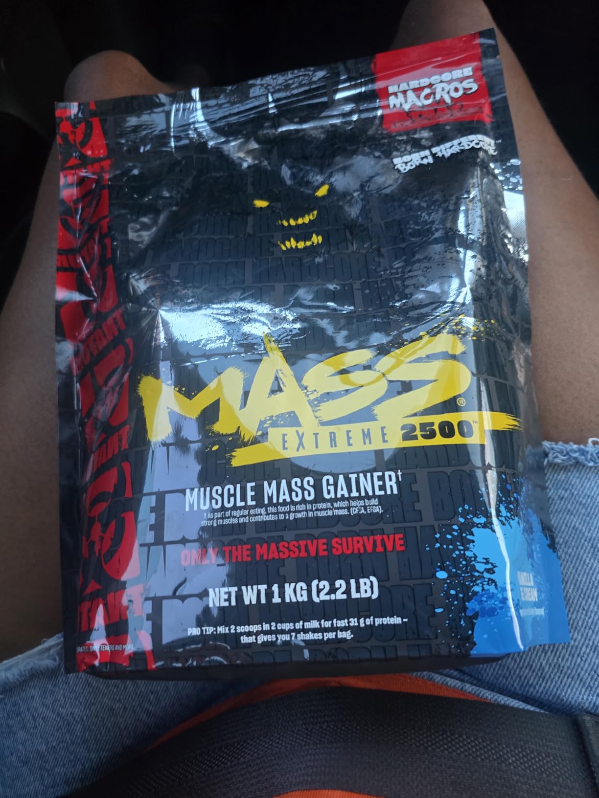 Mutant Mass Extreme 2500 - High Calorie Mass Gainer Whey Protein Powder for Muscle Building and Weight Gain - Clean Calories with Whole Food Carbs - Vanilla Ice Cream 2.2 lb customer photo 2