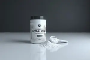 A premium tub of supplement powder featured in the 10 Best Beta-Alanine Powders for Endurance Athletes guide.