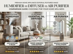 Humidifier vs Diffuser vs Purifier