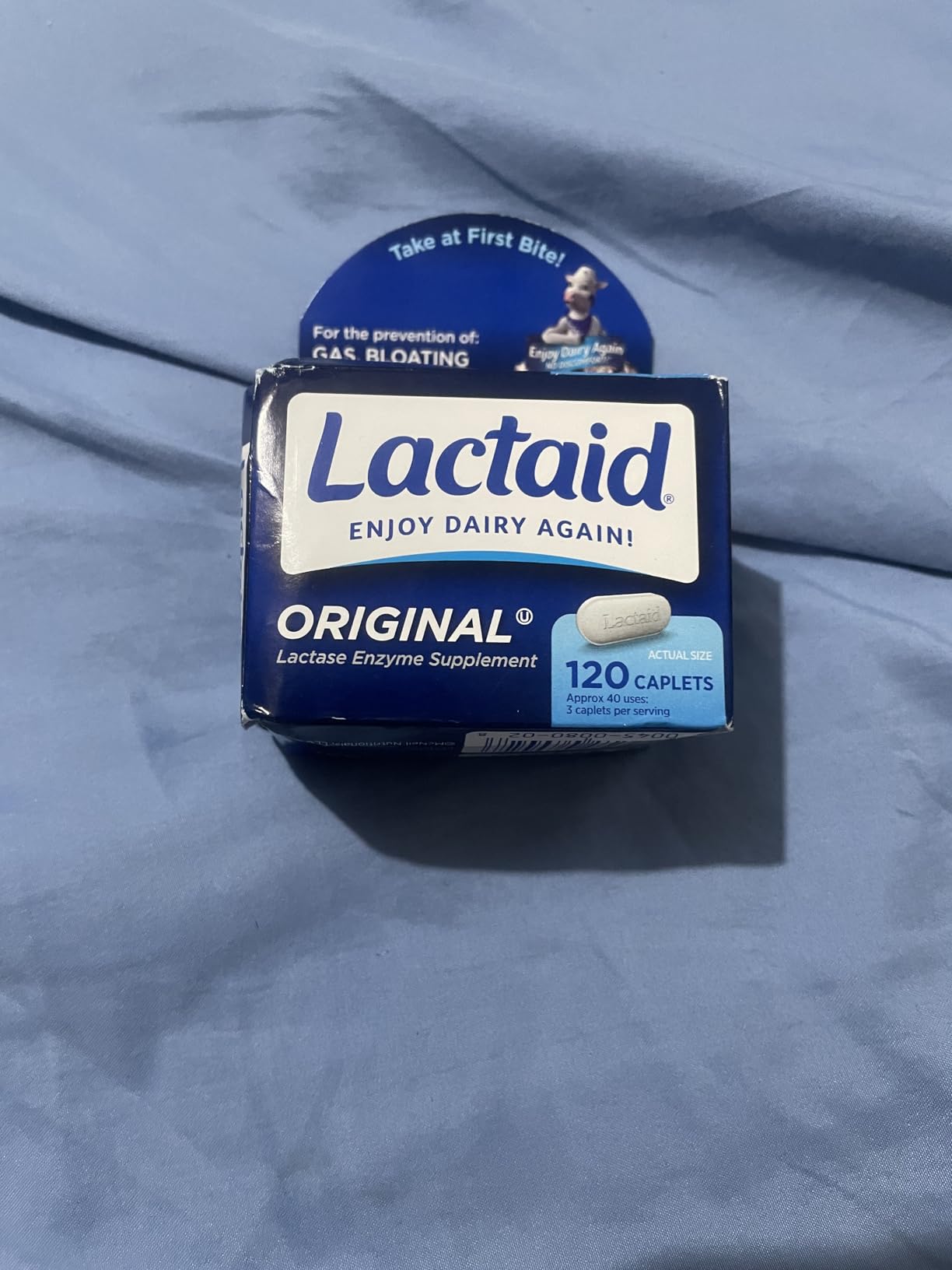 Lactaid Original Strength Lactose Intolerance Caplets, 120 Ct customer photo 1