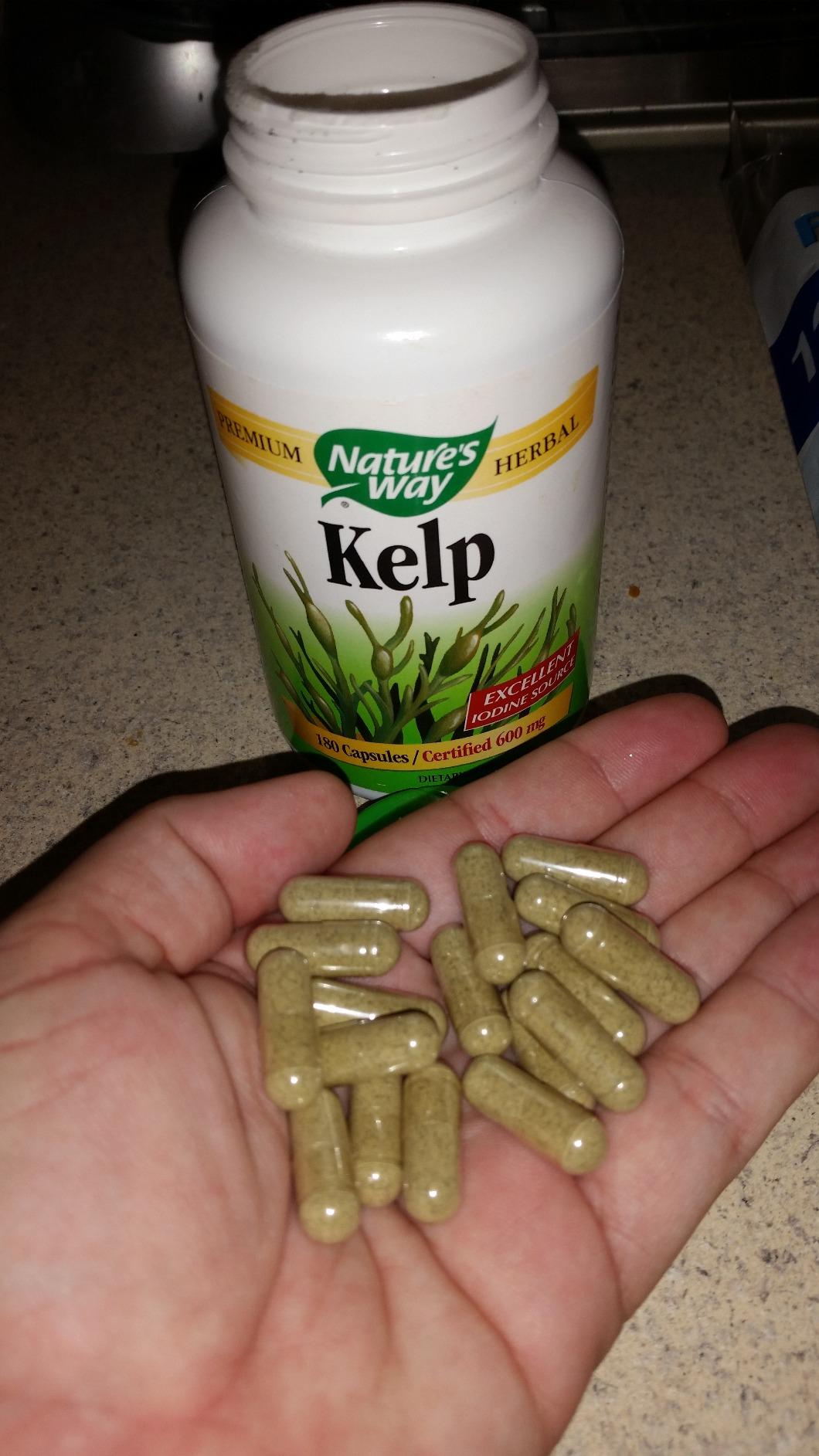 Nature's Way Kelp - Kelp Supplement for Thyroid Function Support - Botanical Ingredient - Plant-Derived Capsule - Plant-sourced Iodine - Vegan, Gluten-Free & Dairy-Free - 180 Count customer photo 1