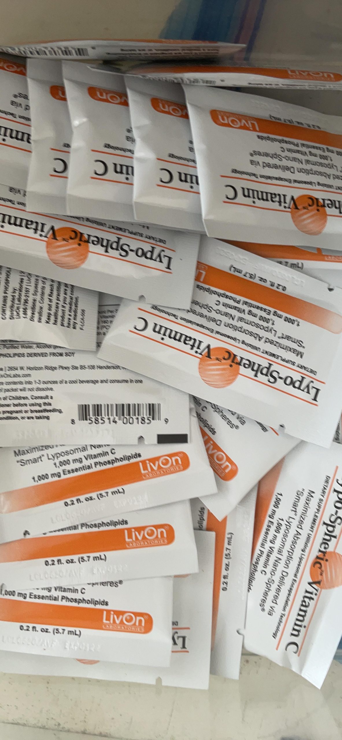 LivOn Laboratories Lypo-Spheric Liposomal Vitamin C 1000mg - No Sugar, Immune Support, Plant Based - Easy to Swallow, Absorbable - Non-GMO, Gluten Free (0.2 fl oz Individual 30 Packets) customer photo 2