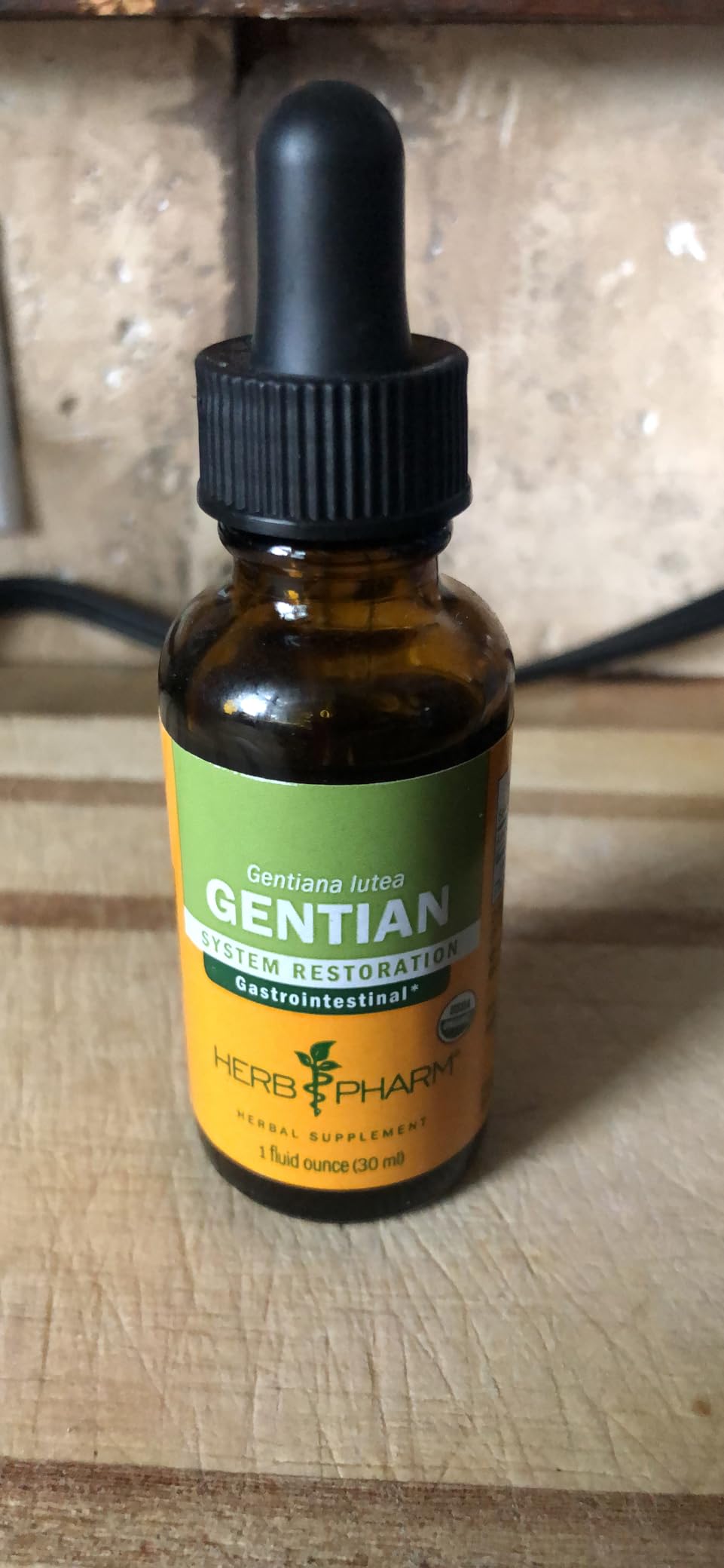 Herb Pharm Gentian Liquid Herbal Extract: for Digestive Support | Certified Organic, Gluten-Free, Non-GMO, Vegan, Up to ~3 Week Supply, 1 oz customer photo 1