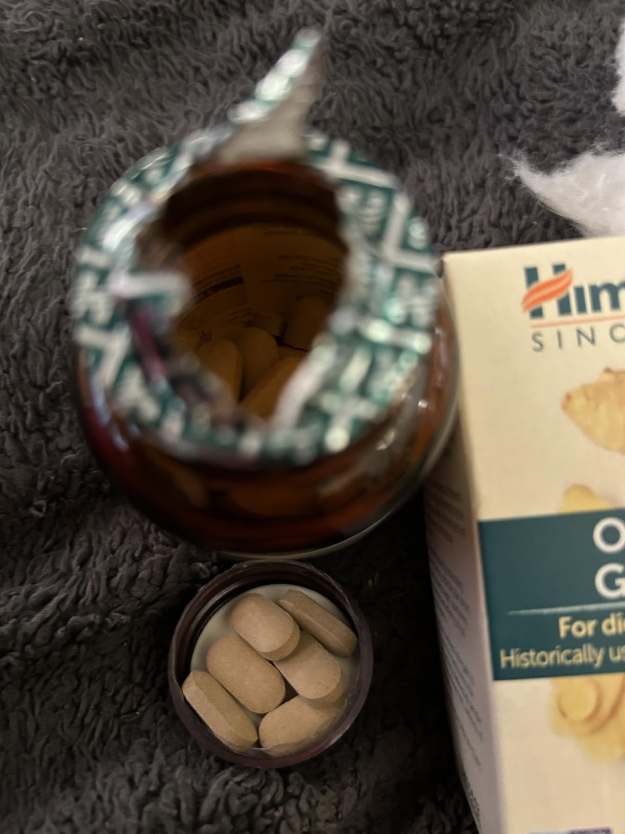 Himalaya USDA Organic Ginger Root Capsules, 60 Caplets, 60 Day Supply | Digestive Health Ginger Supplement for Nausea, Upset Stomach Relief, Occasional Bloating & Heartburn - Vegan, Non-GMO customer photo 1