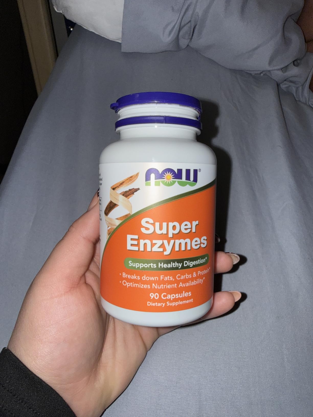 NOW Foods Supplements, Super Enzymes, Formulated with Bromelain, Ox Bile, Pancreatin and Papain, 180 Capsules customer photo 1