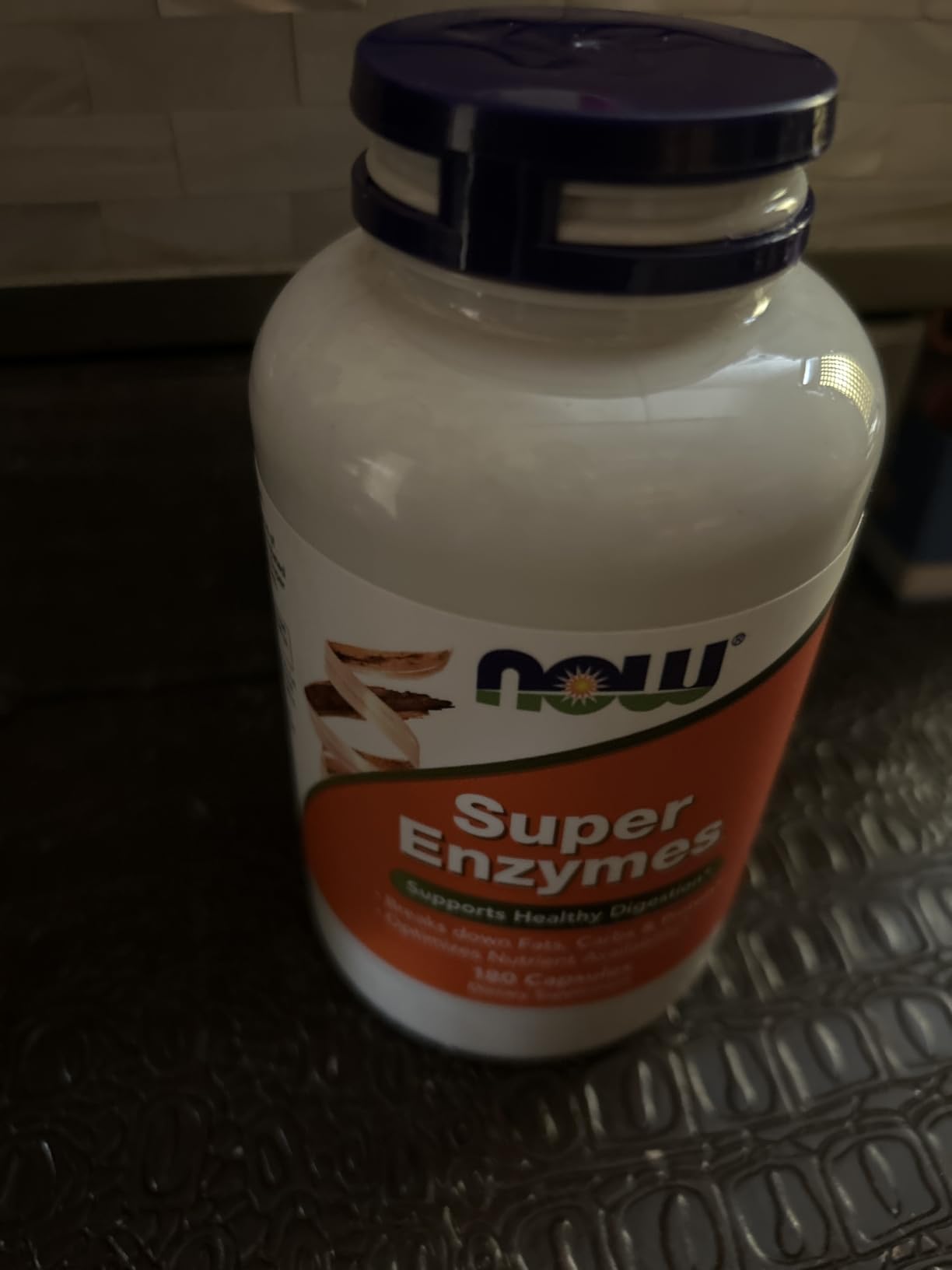 NOW Foods Supplements, Super Enzymes, Formulated with Bromelain, Ox Bile, Pancreatin and Papain, 180 Capsules customer photo 2