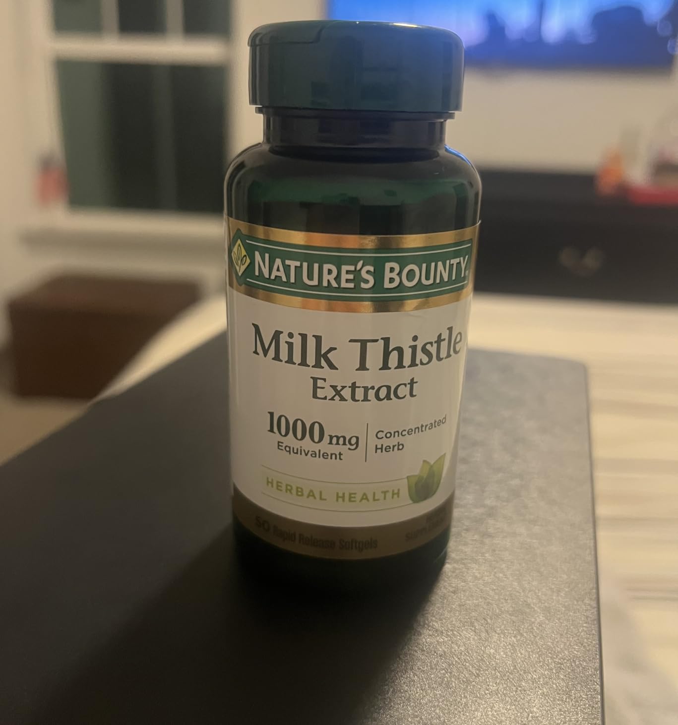 Nature's Bounty Milk Thistle 1000mg, Rapid Release Softgels, 50 Count customer photo 1
